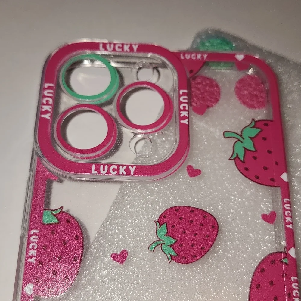 Brand new Apple IPhone 14 Pro Max Strawberry 🍓 Silicone Phone case
